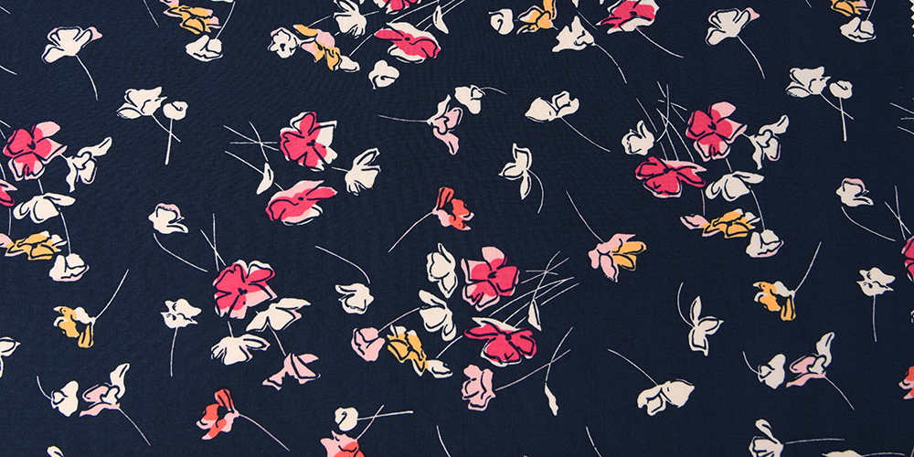 30S Printed Rayon Fabric for Dress