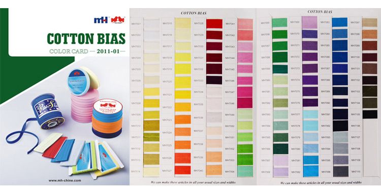 cotton bias tape Color Card