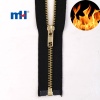 #5 Brass Fire Retardant Separating Zippers