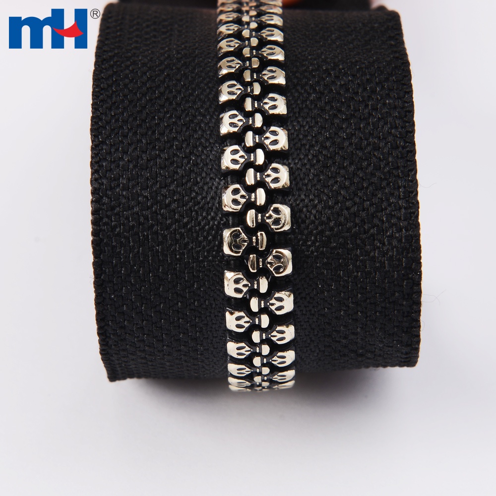 5 Skull Teeth Open Ended Resin Jacket Zipper Ningbo MH