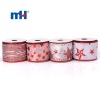 White Red Wired Satin Christmas Ribbon