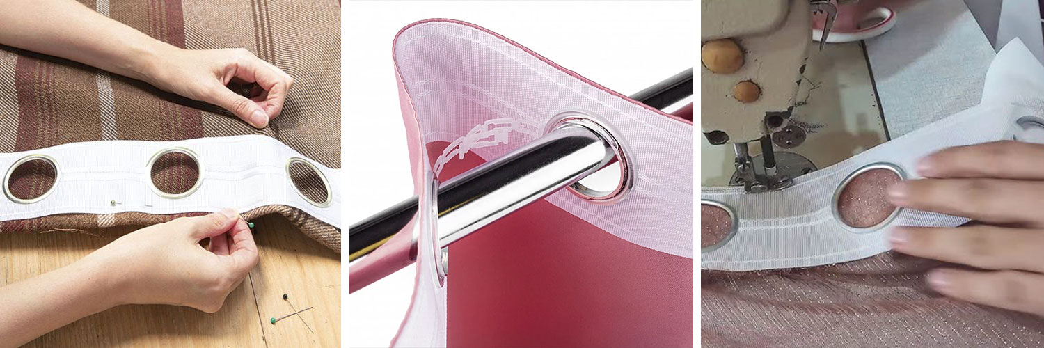 Eyelet curtain tape