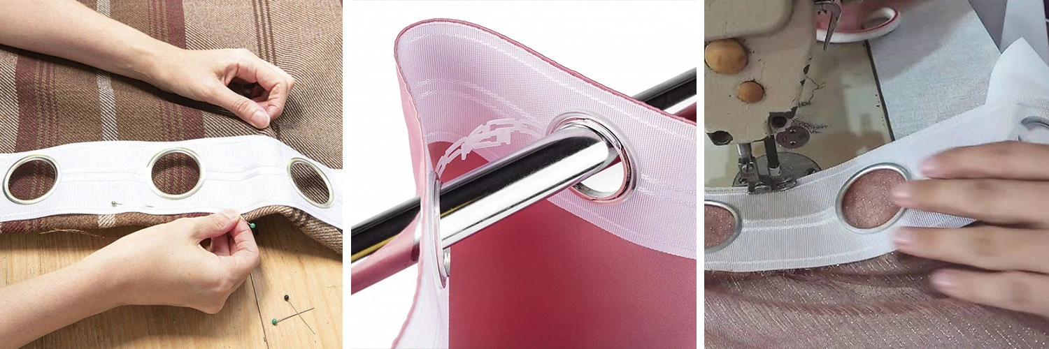Eyelet curtain tape