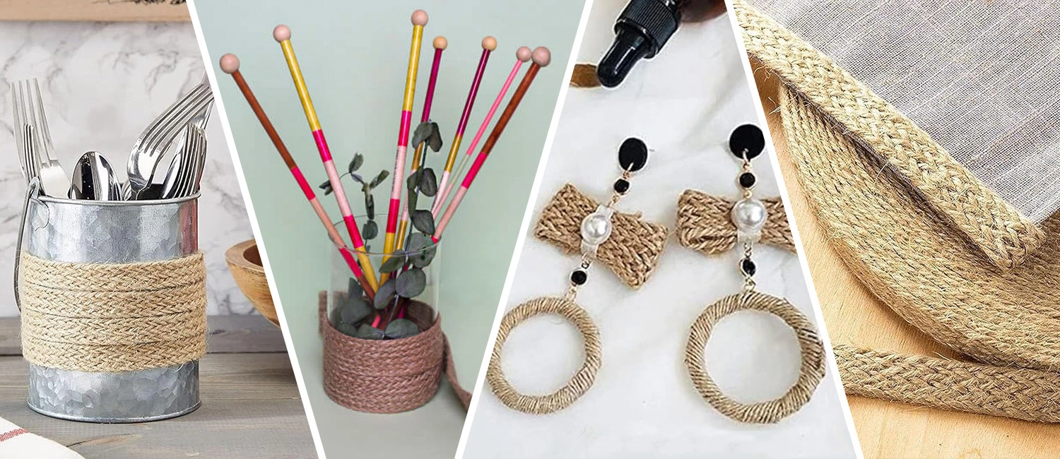 Jute Lace Ribbon Knitted Burlap Braid Tape