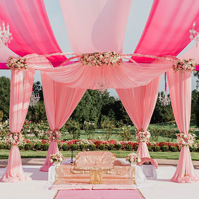 organza fabric for wedding or party decoration