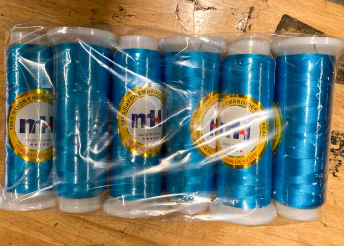 6pcs/polybag embroidery thread packing