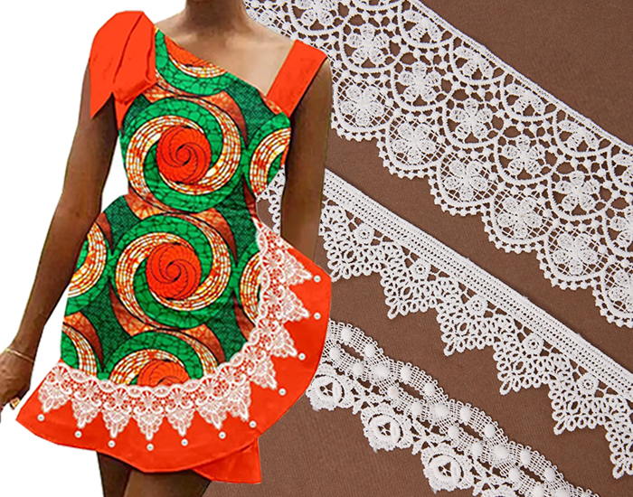 Embroidered Lace Fabric, African Lace, Lace Motif