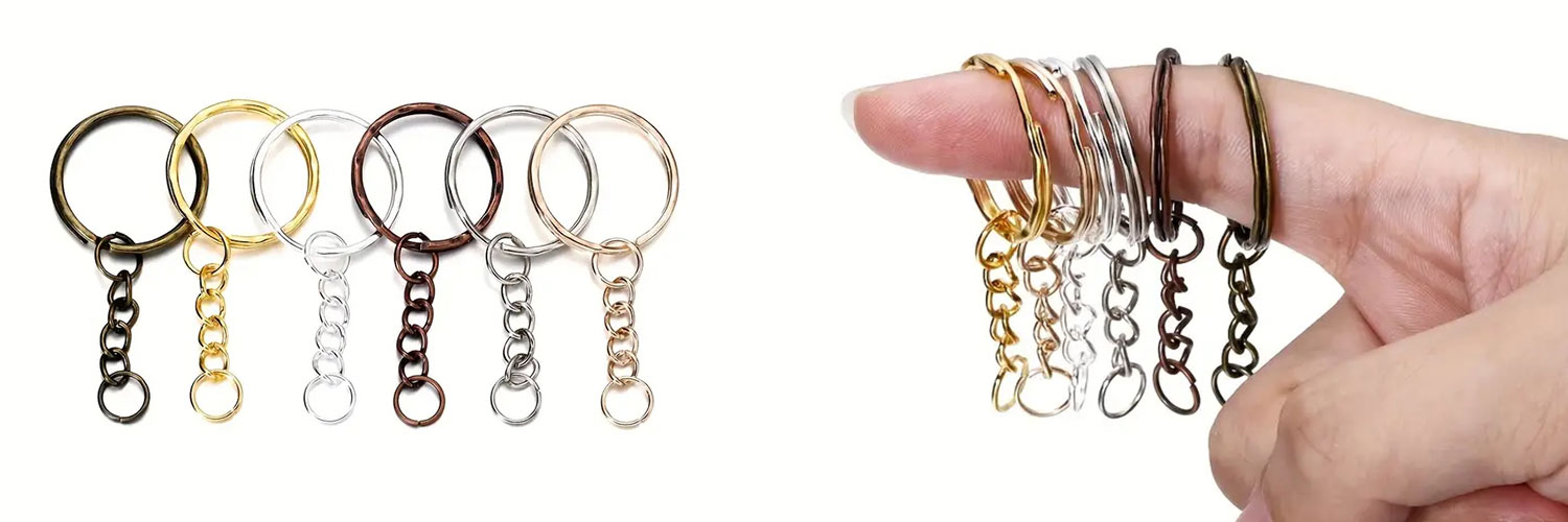Different color of key rings