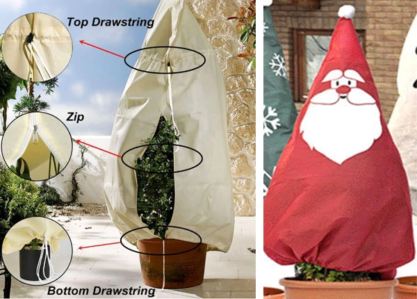 Nonwoven plant cover bag
