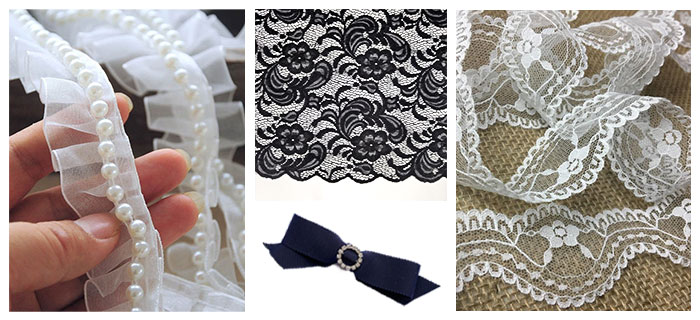 Lace Trimming Wholesale lace display