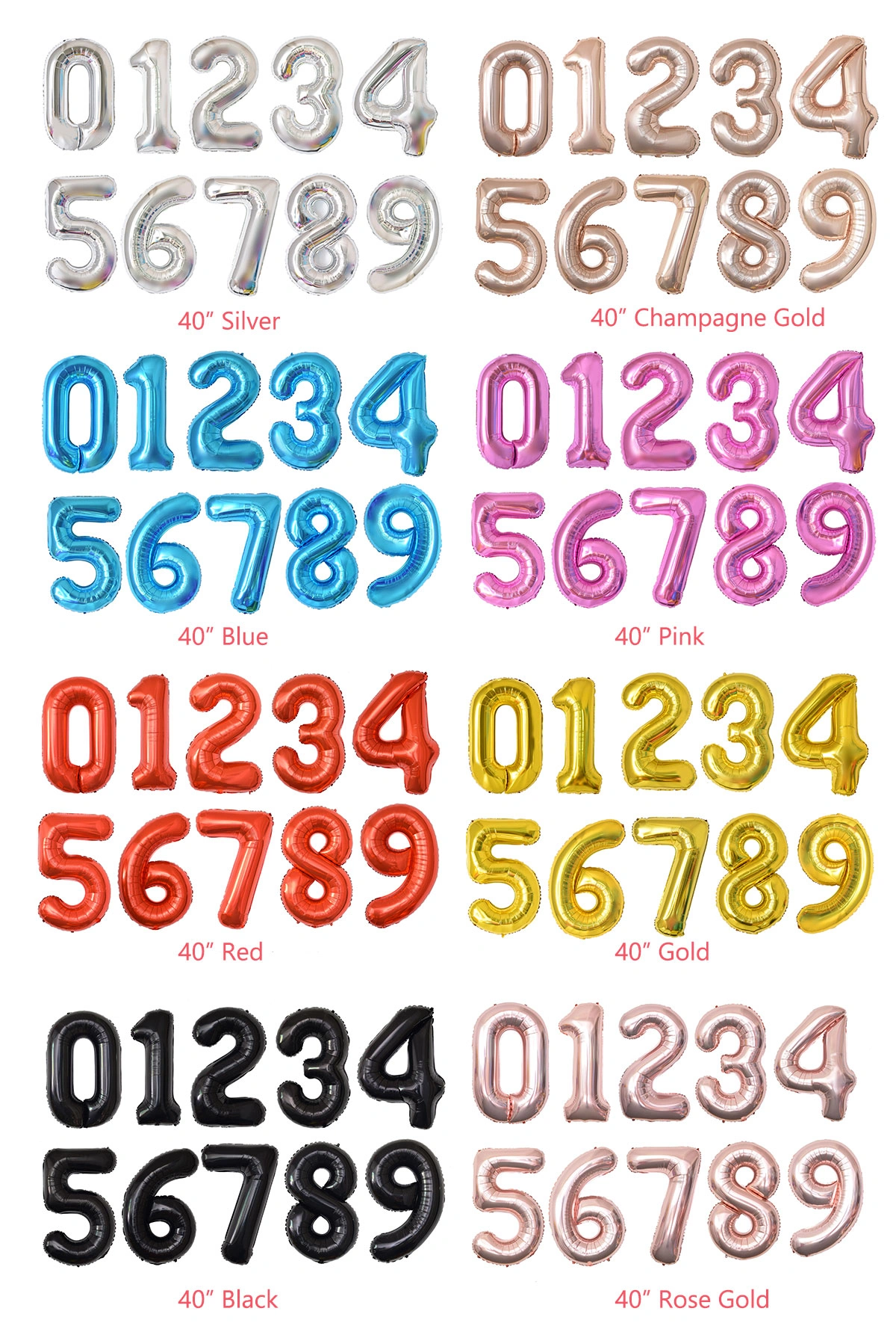 40inch number balloons 40inch number balloons