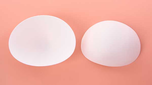 Oval bra pad Oval bra pad