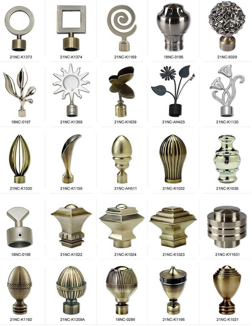 metal curtain finials metal curtain fials