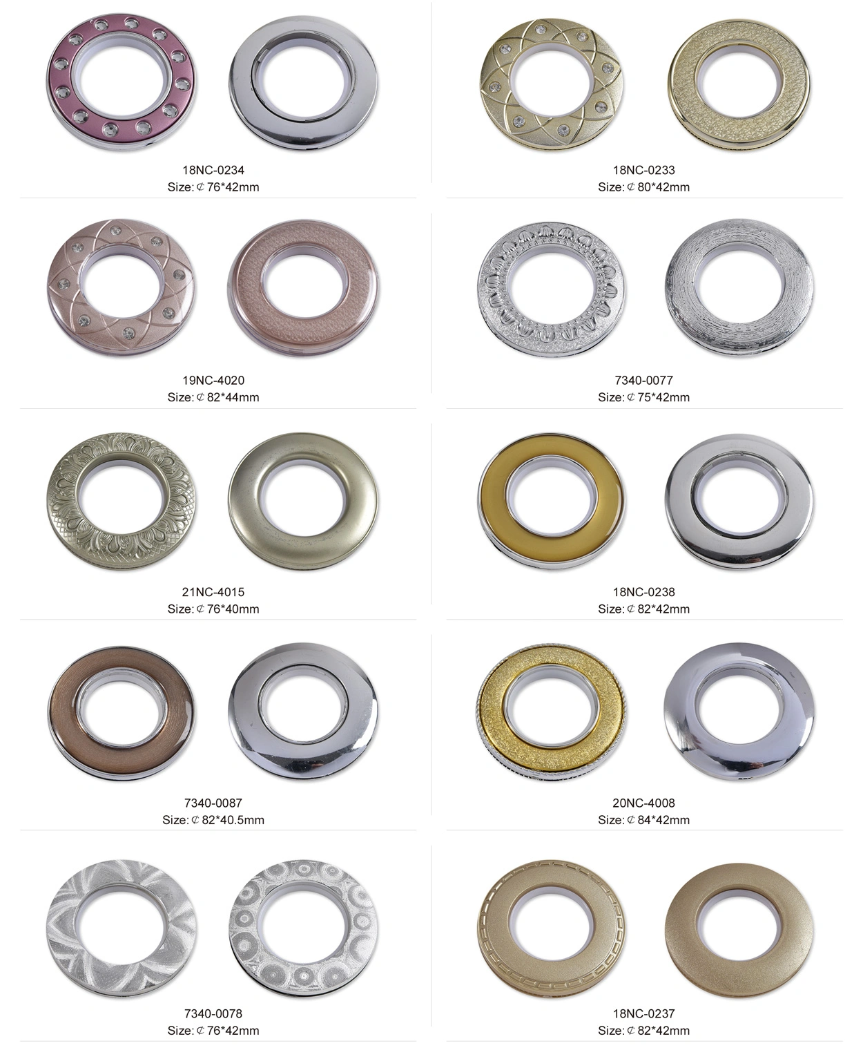 Curtain eyelets