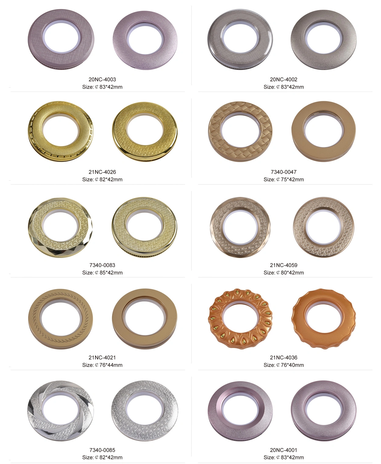 Curtain eyelets