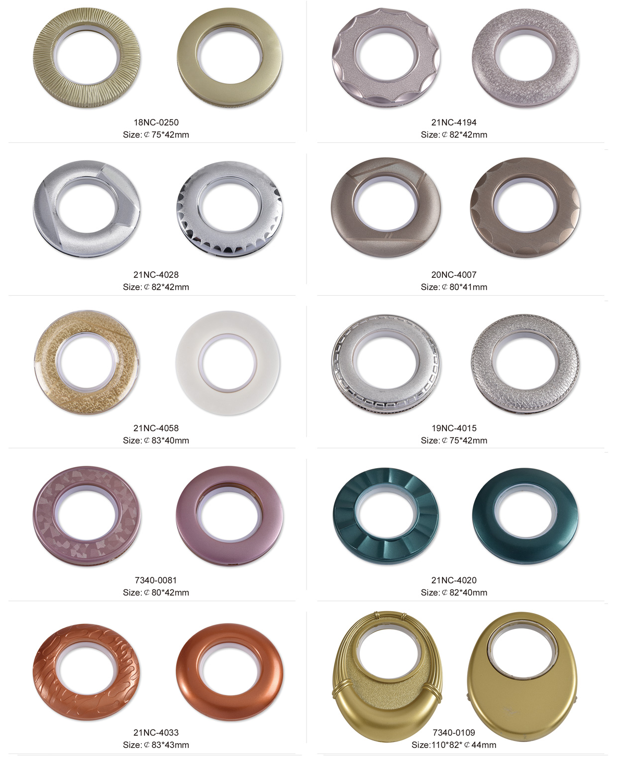 Curtain eyelets