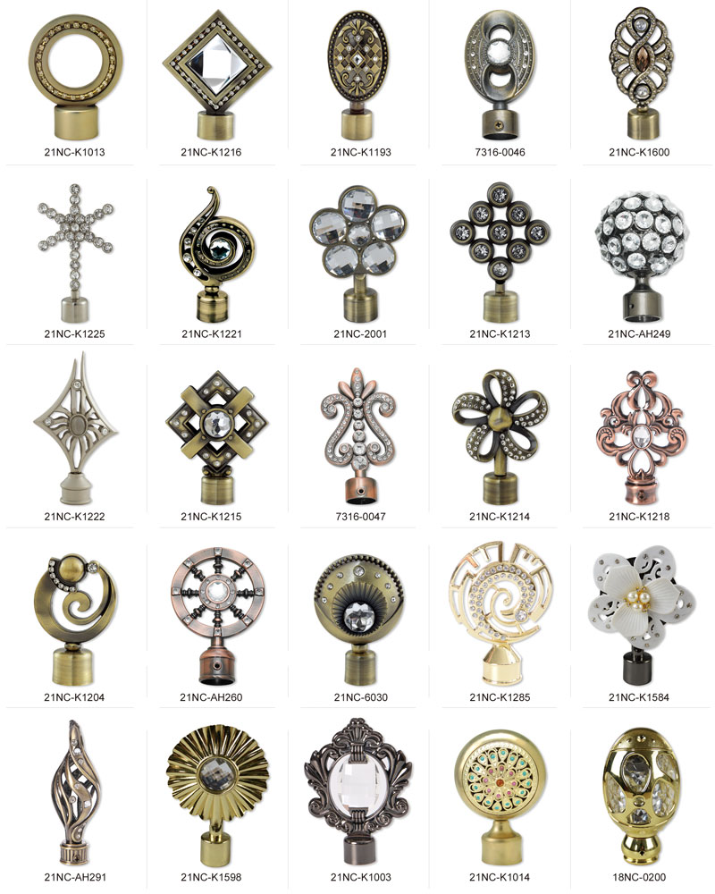 metal curtain finials metal curtain fials