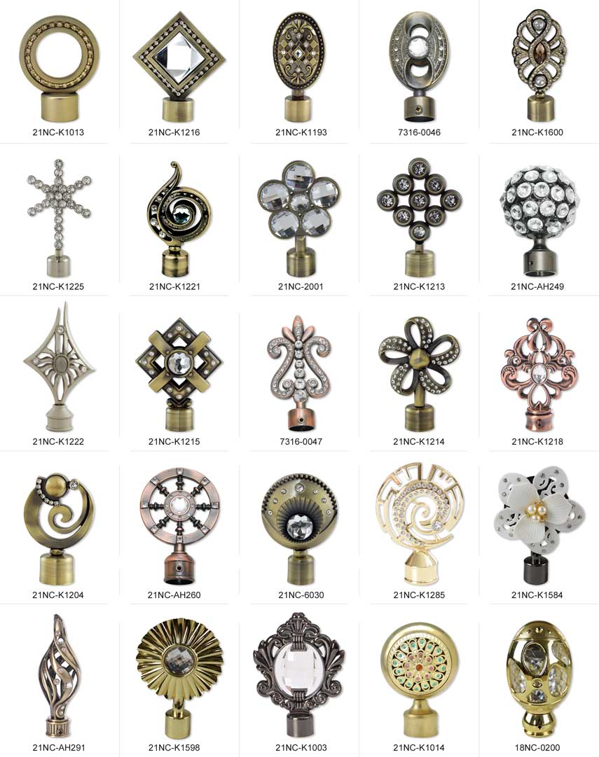 metal curtain finials metal curtain fials