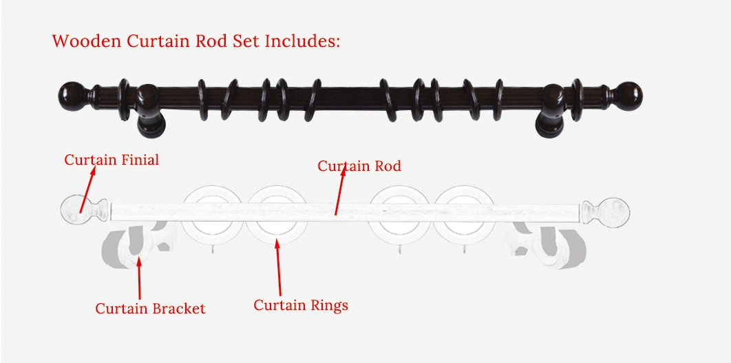 wooden curtain pole set instructure