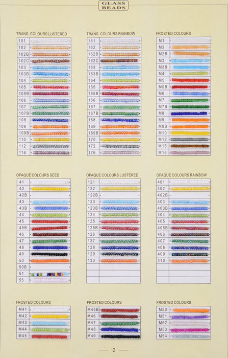 glass beads color