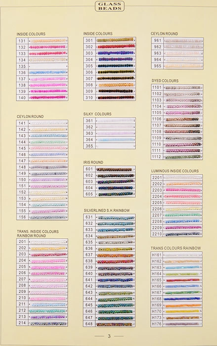 glass beads color