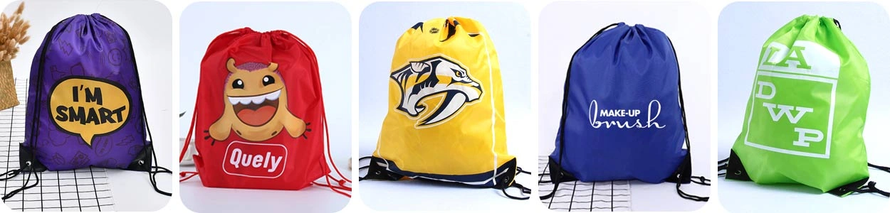 diseños de bolsos con cordón impresos