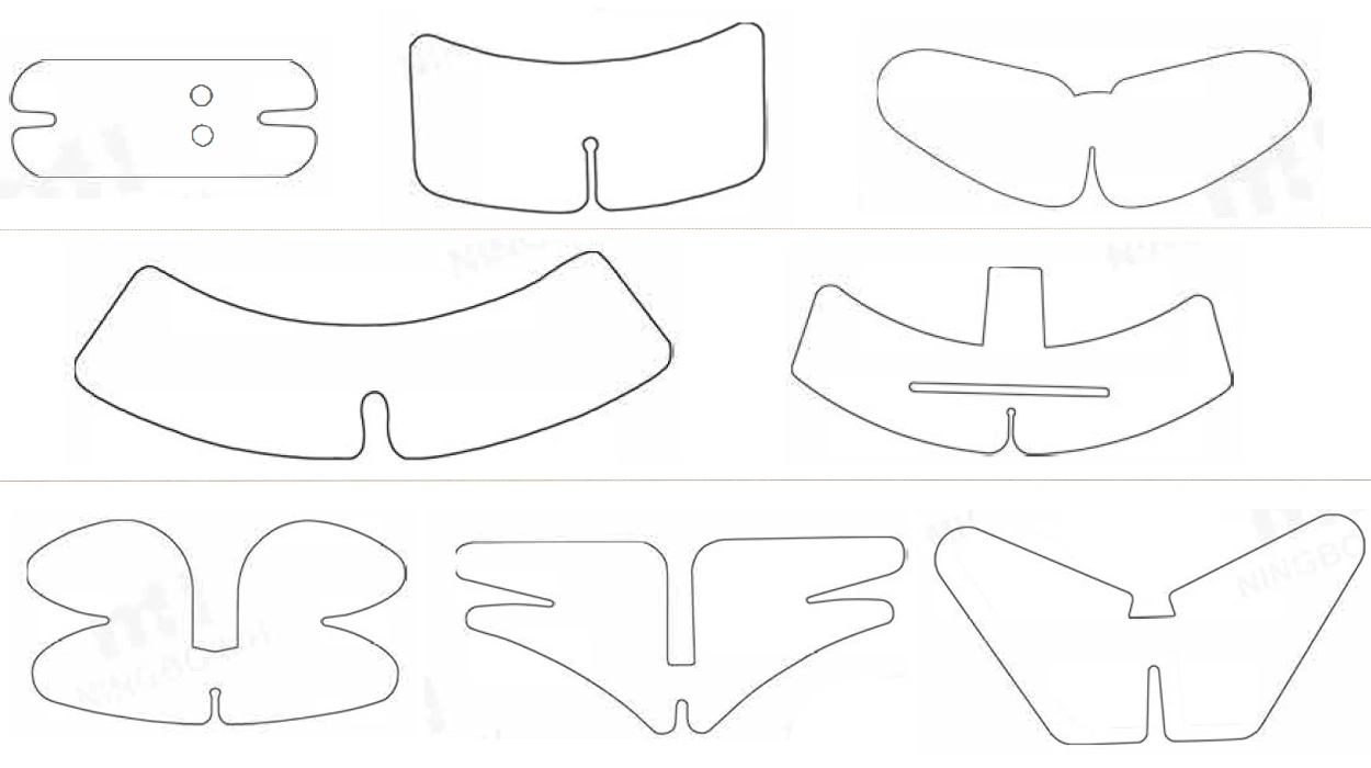 Shirt collar support Shirt collar support
