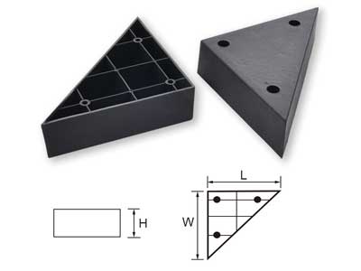 Triangle Plastic Sofa Leg Triangle Plastic Sofa Leg
