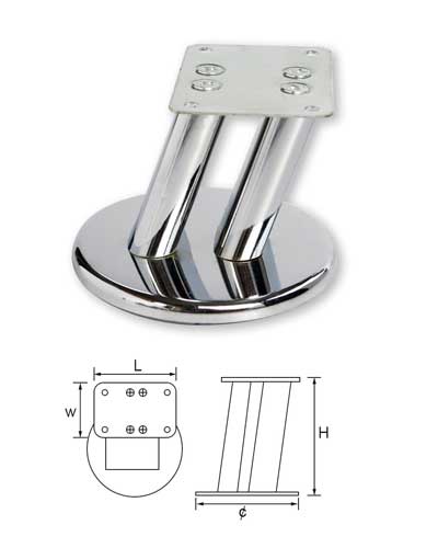 chrome sofa feet chrome sofa feet