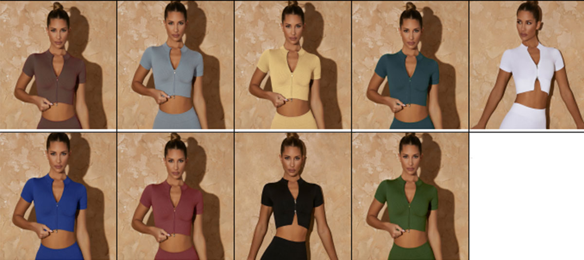 Zip-front sports bra