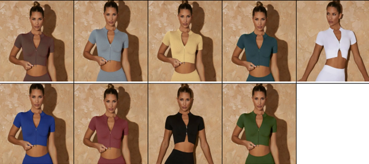 Zip-front sports bra Zip-front sports bra