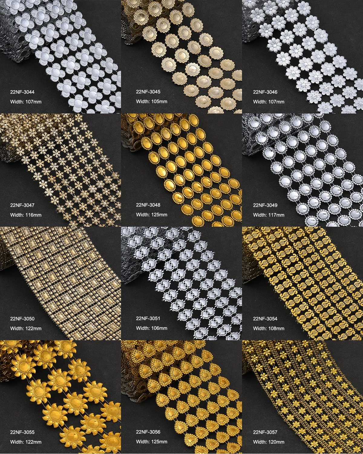 Rhinestone Ribbon Mesh Rhinestone Ribbon Mesh