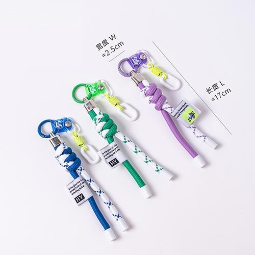 Braided rope cord for Miu-style inspired bag charms, multiple colors, wholesale supply