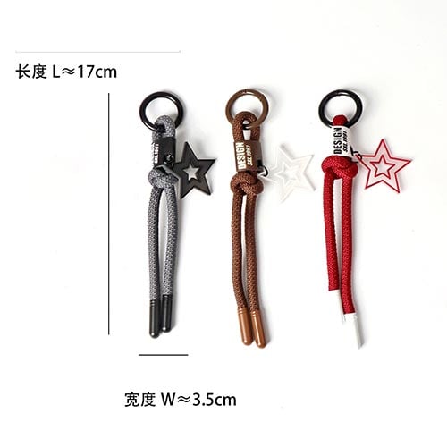 Braided rope cord for Miu-style inspired bag charms, multiple colors, wholesale supply