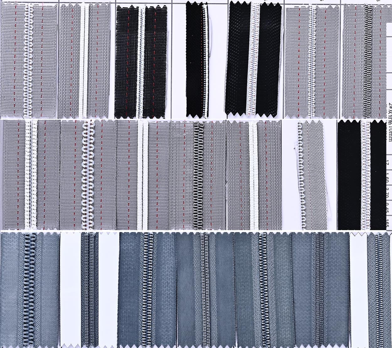 hot melt LFC zipper for zip screen system