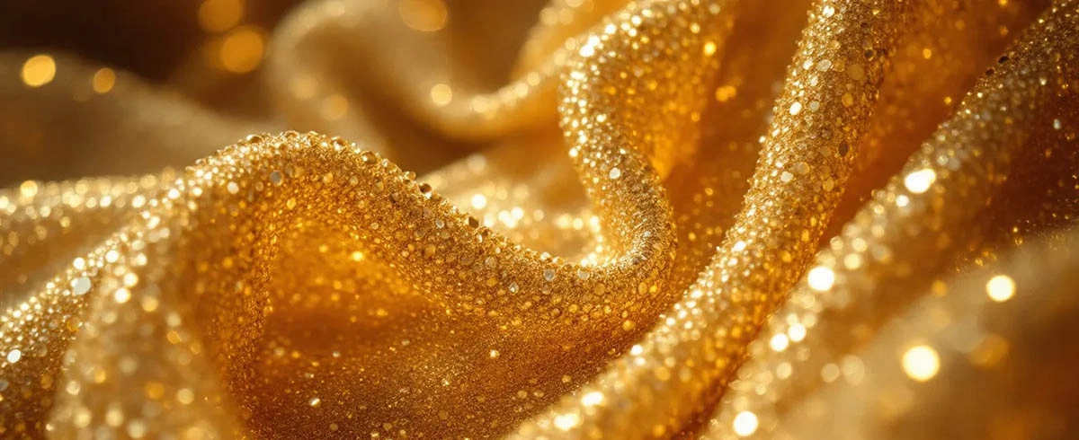 beaded gold fabric 3