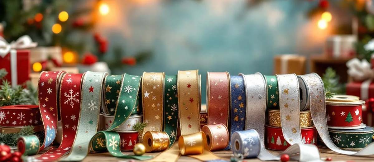 christmas wired ribbon 3