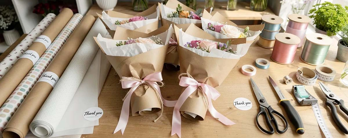 flower wrapping paper wholesale 4