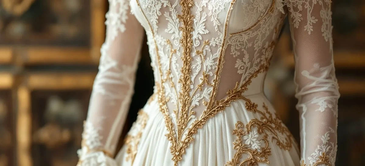 gold trim lace 4