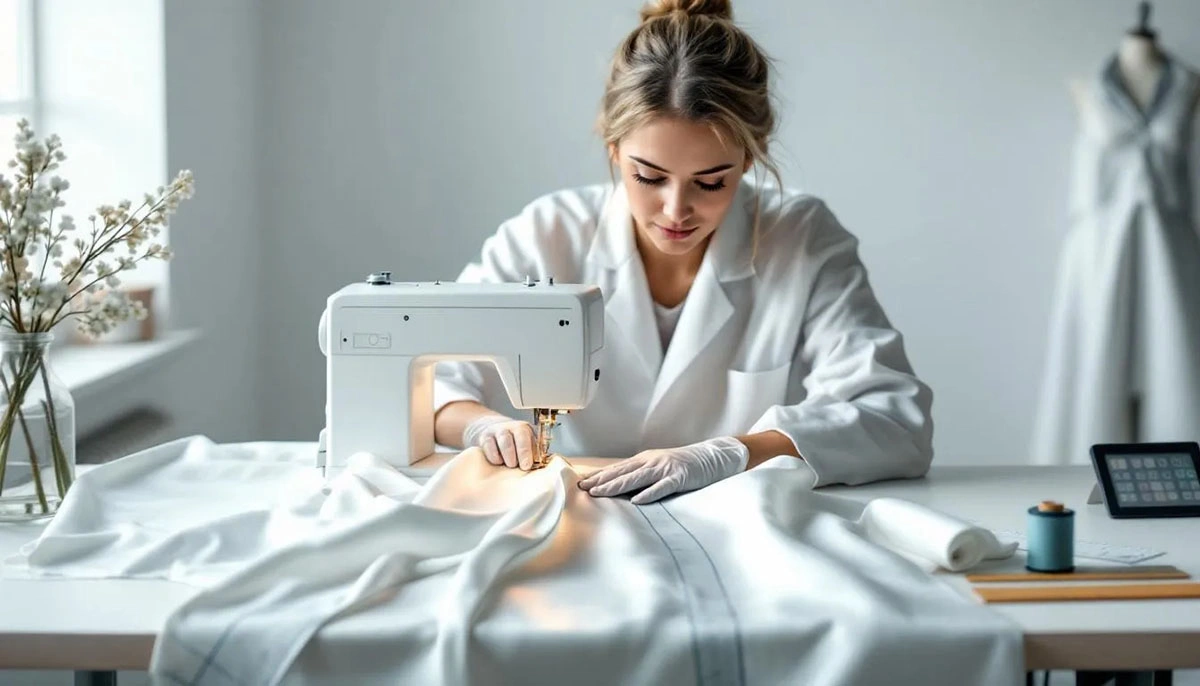 how to sew polyester satin 4