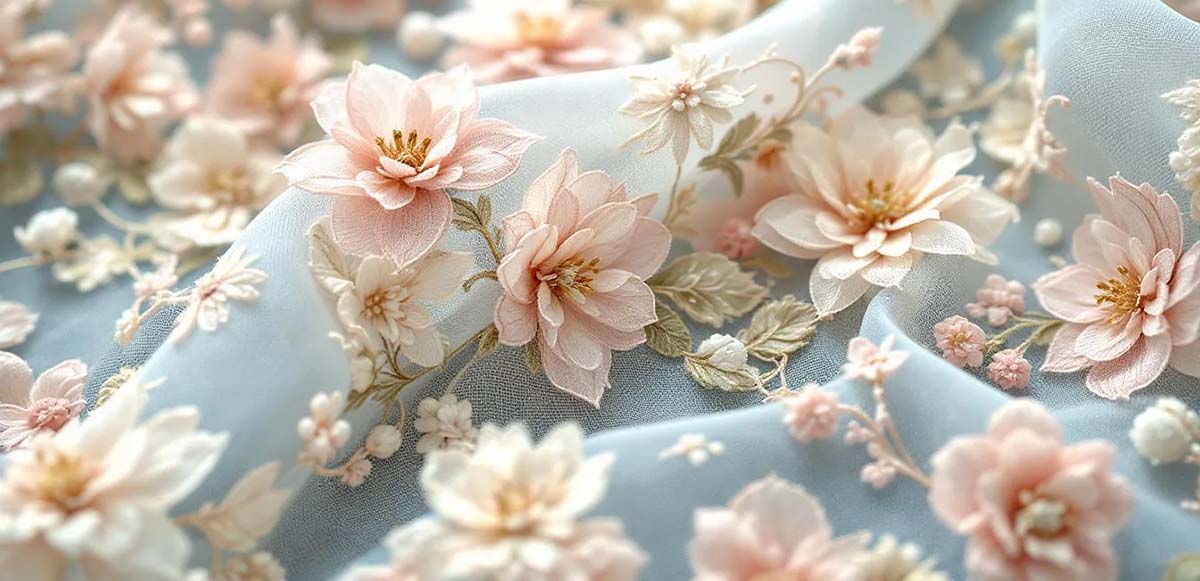 organza fabric with embroidery 4