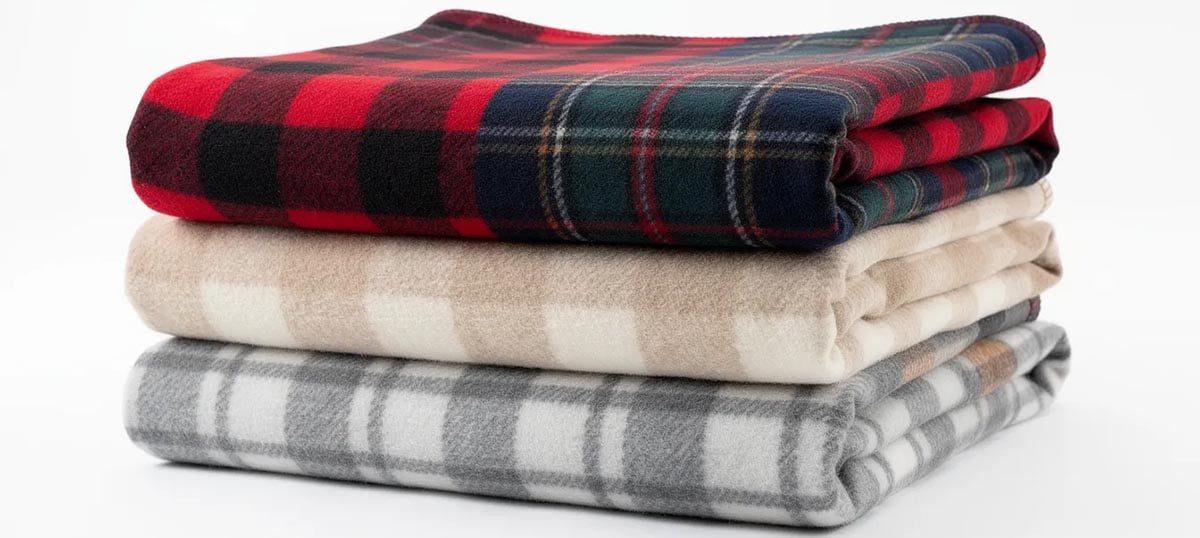 plaid fleece material 4