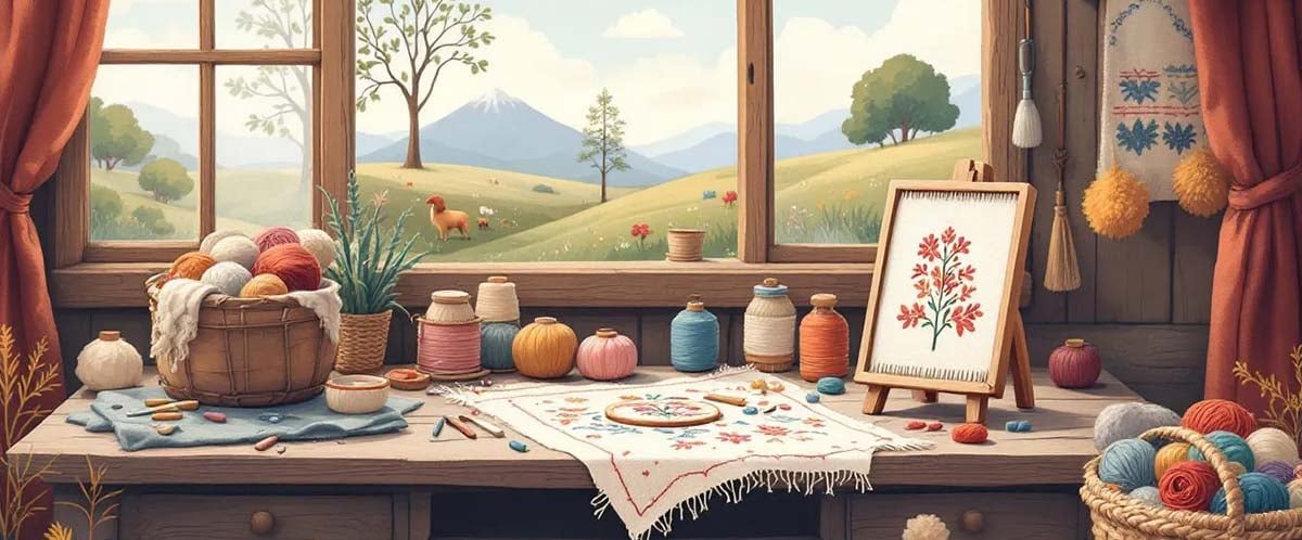 punch needle sewing 3