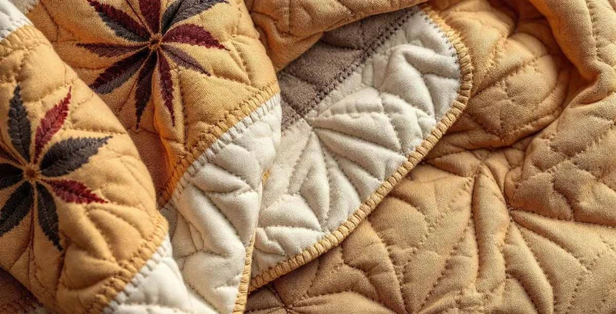 quilted fabric material 1