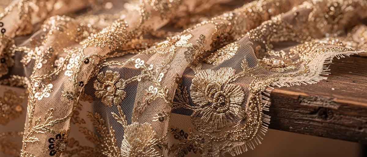 sequins lace fabric 3