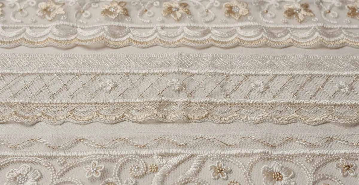 sheer fabric with embroidery 3