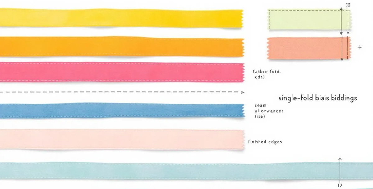 single fold bias binding 4