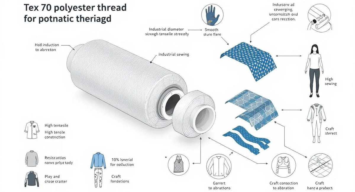 tex 70 bonded polyester thread 4