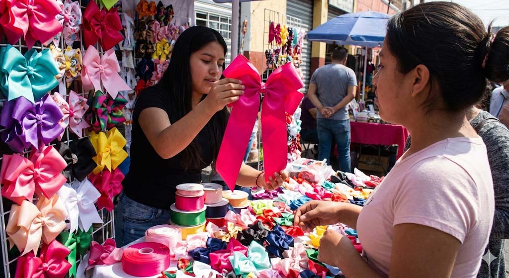 High demand for handmade bows in local markets.