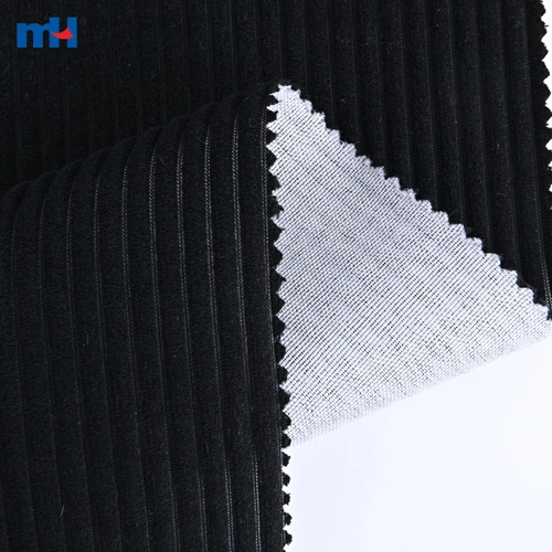 black corduroy fabric 1